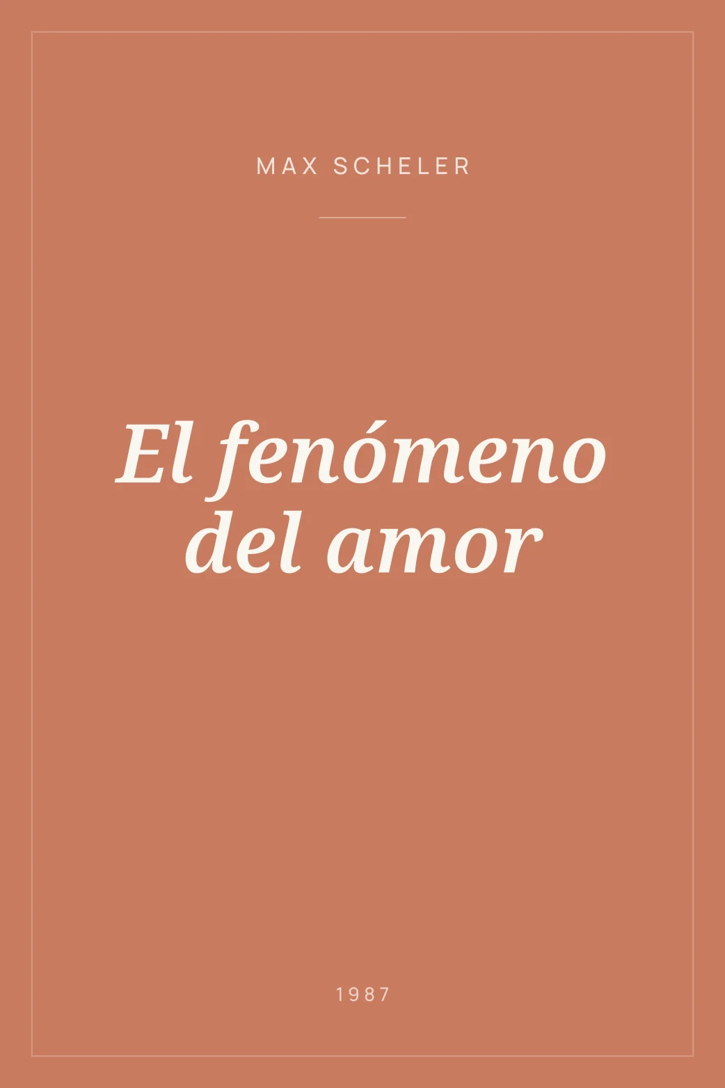 Portada de El fenómeno del amor