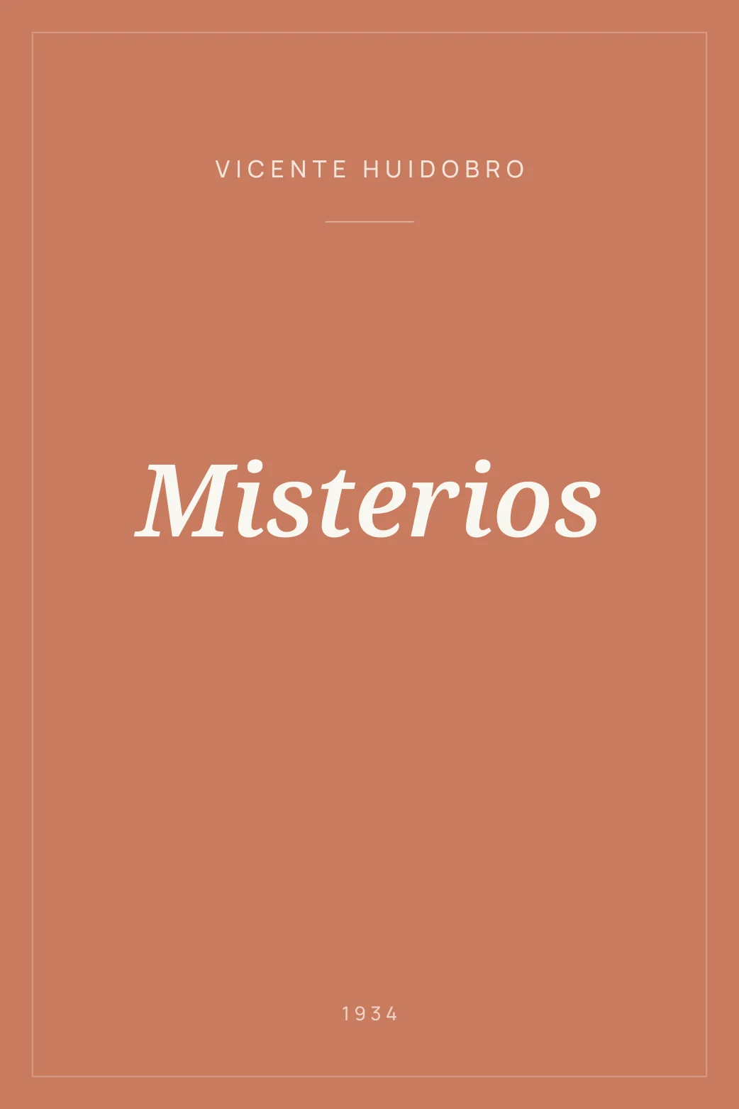 Portada de Misterios