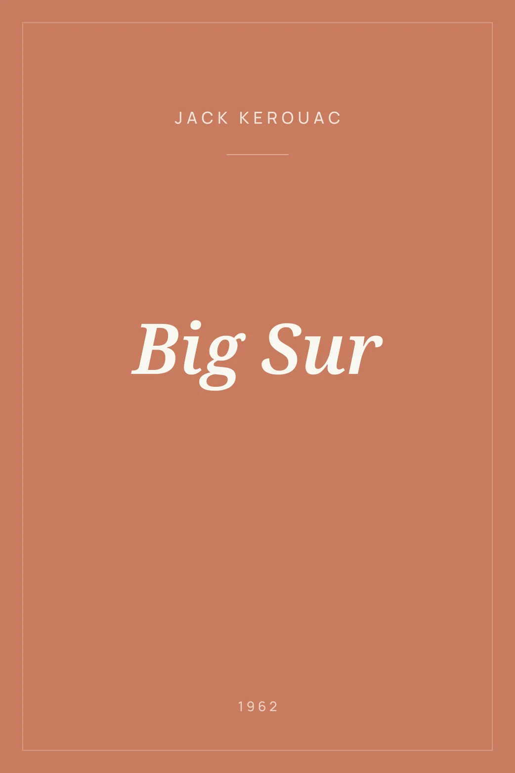 Portada de Big Sur