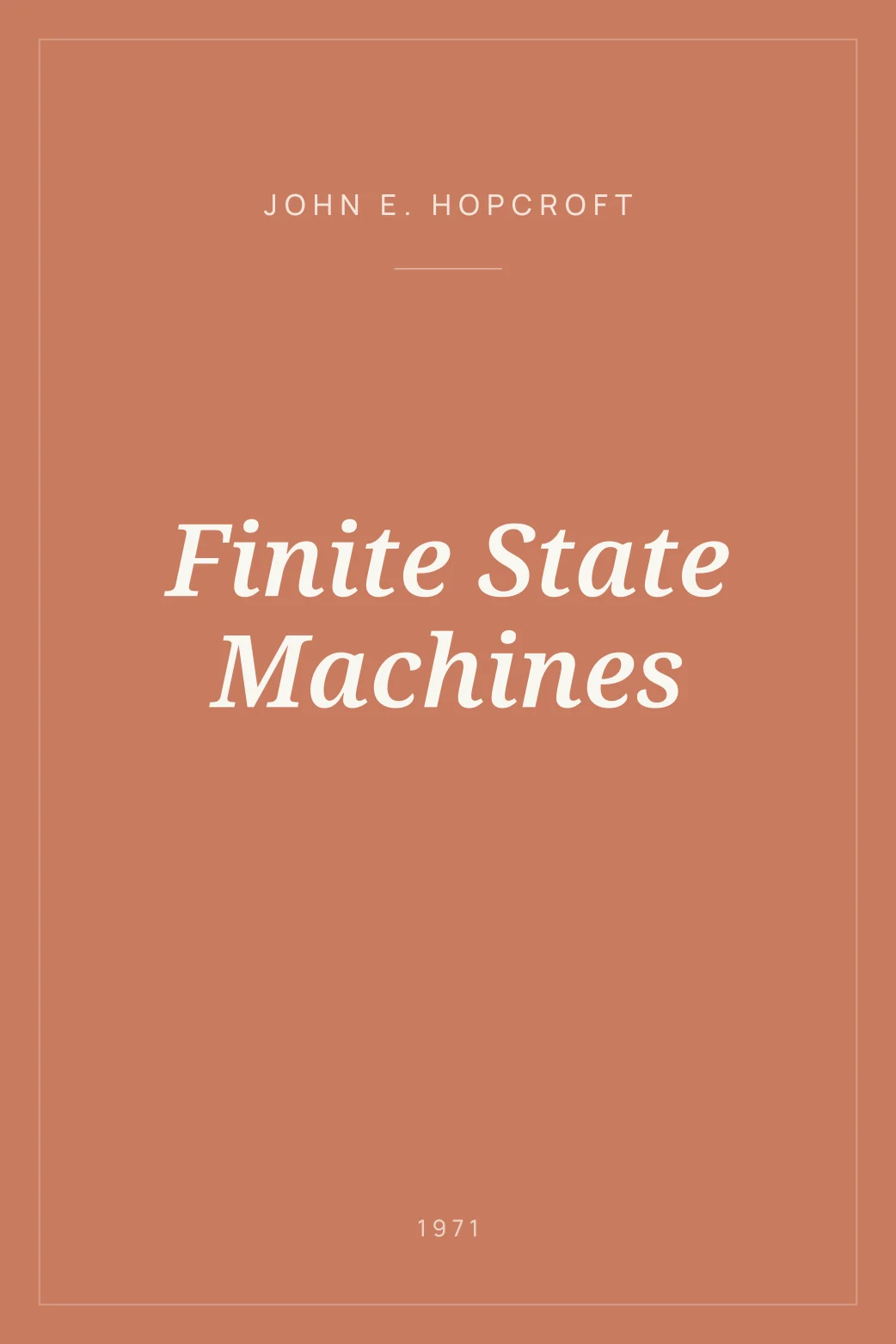 Portada de Finite State Machines