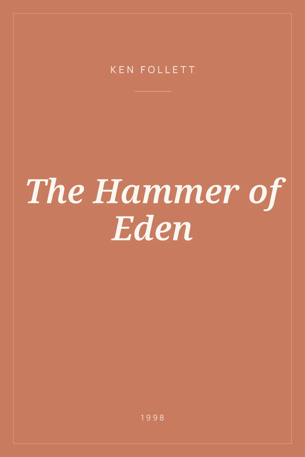 Portada de The Hammer of Eden