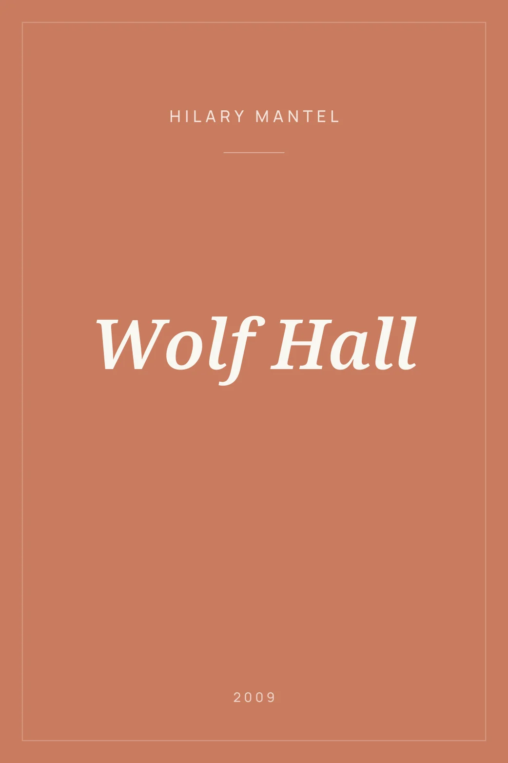 Portada de Wolf Hall