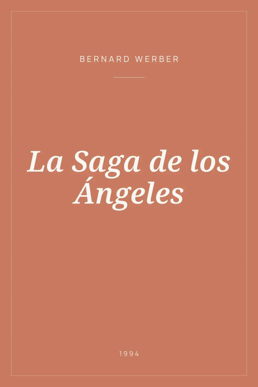 Portada de La Saga de los Ángeles