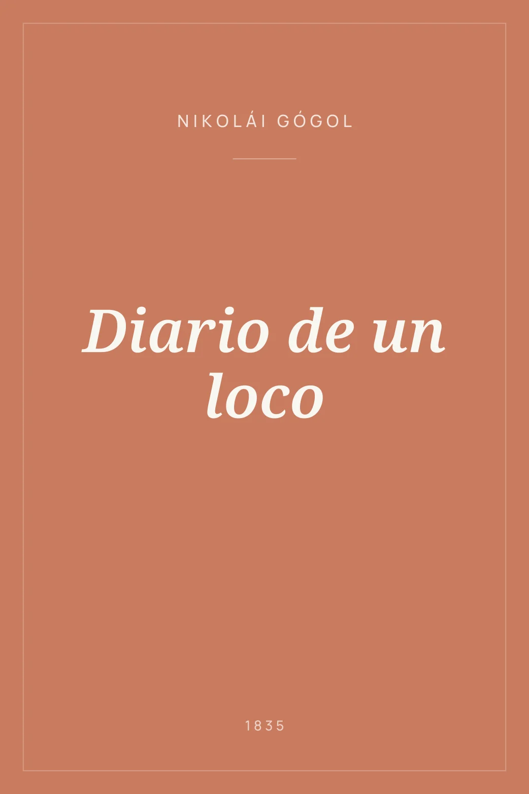 Portada de Diario de un loco