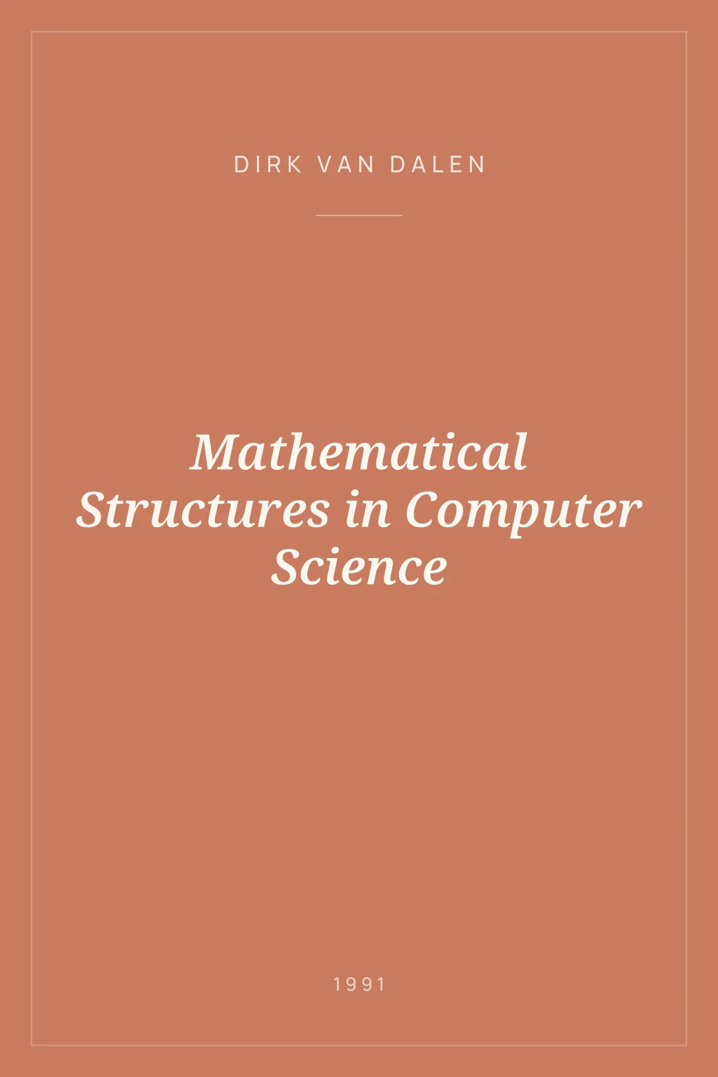 Portada de Mathematical Structures in Computer Science