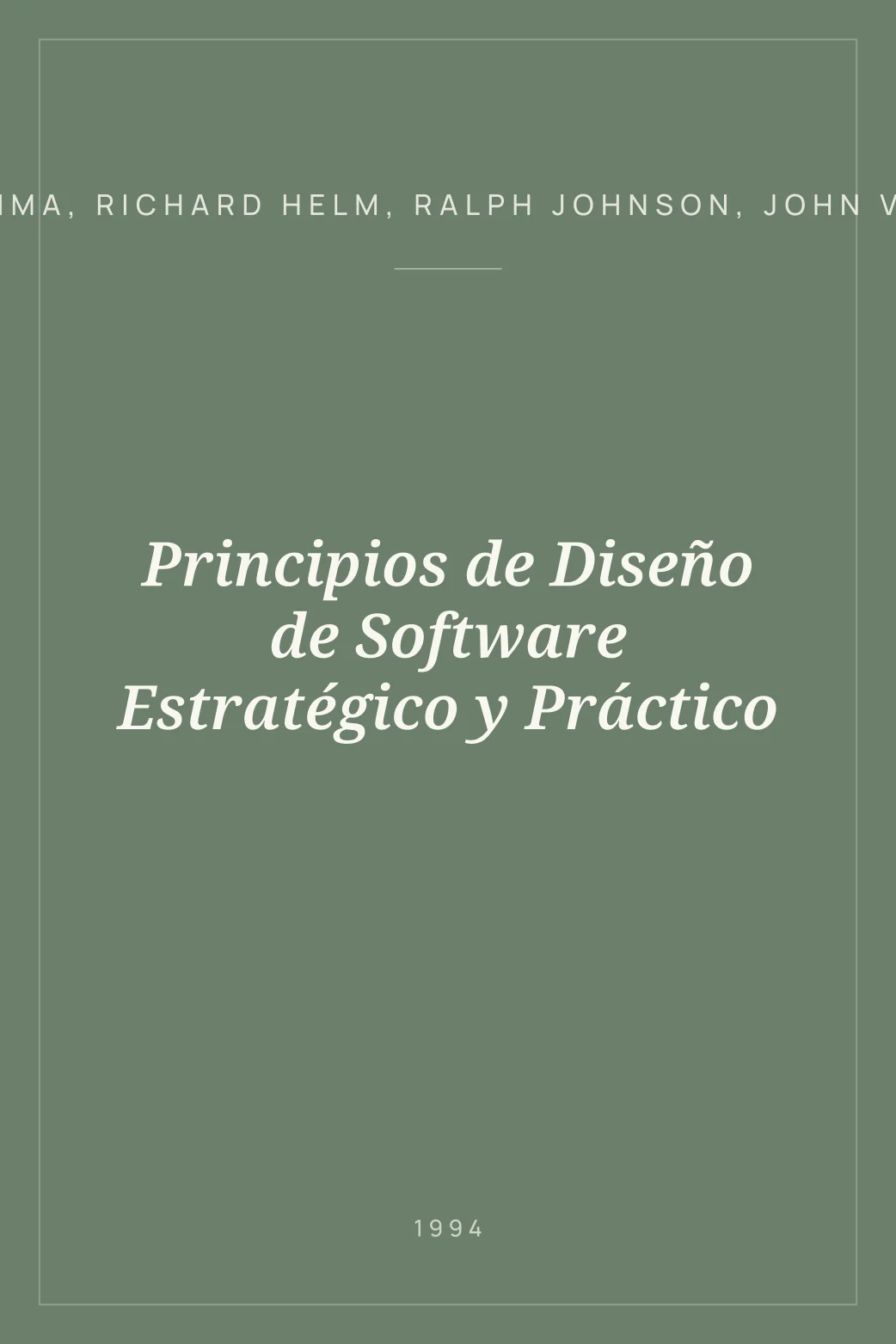 Portada de Principios de Diseño de Software Estratégico y Práctico