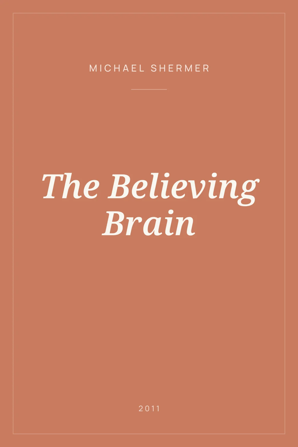 Portada de The Believing Brain