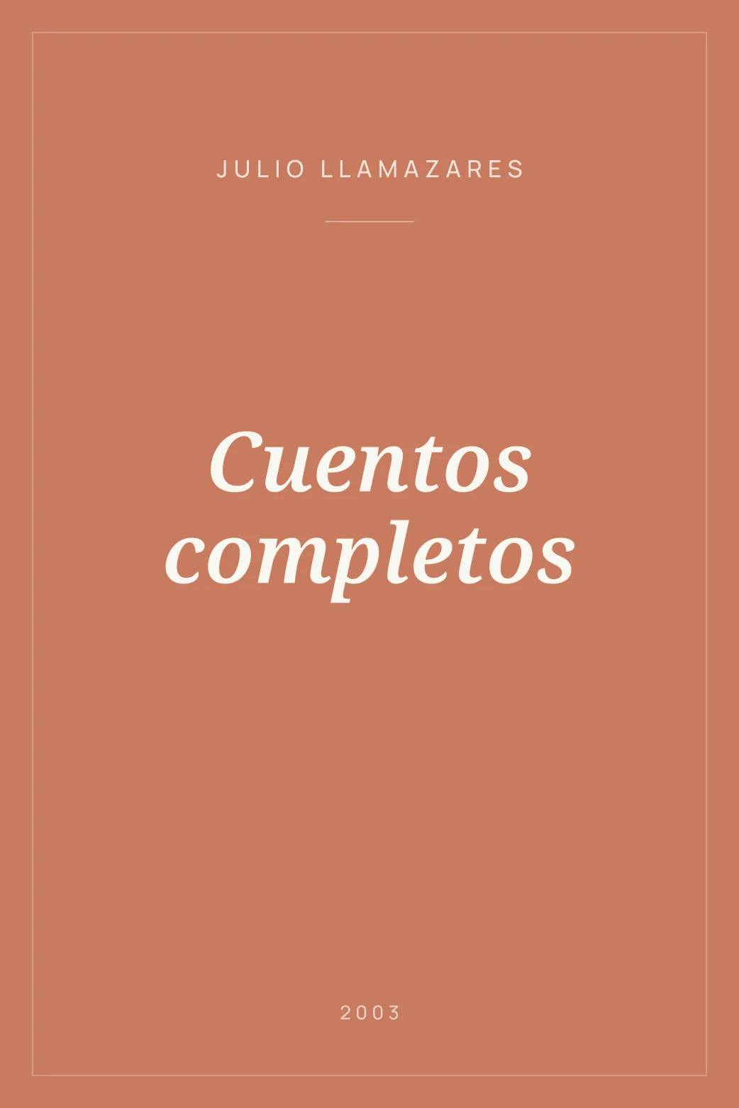Portada de Cuentos completos