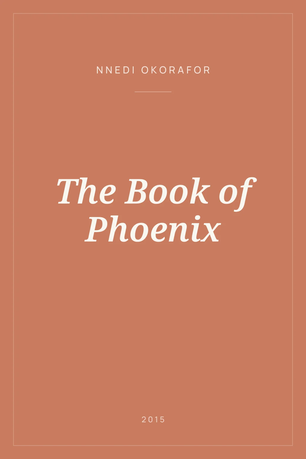 Portada de The Book of Phoenix