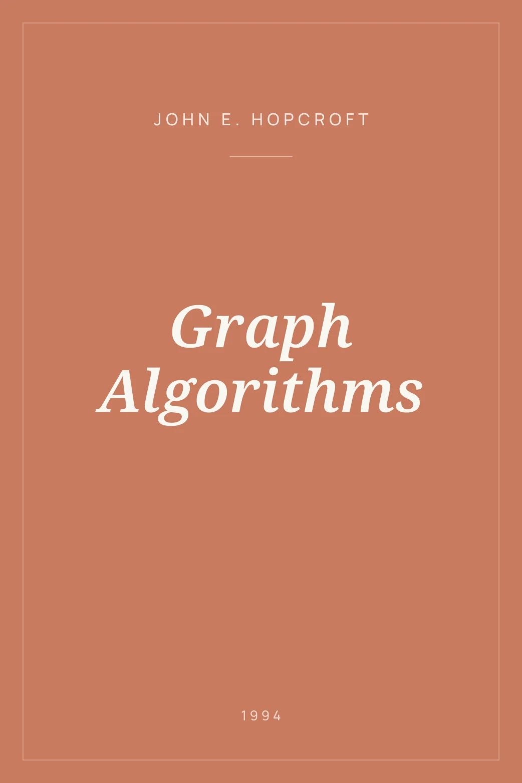 Portada de Graph Algorithms