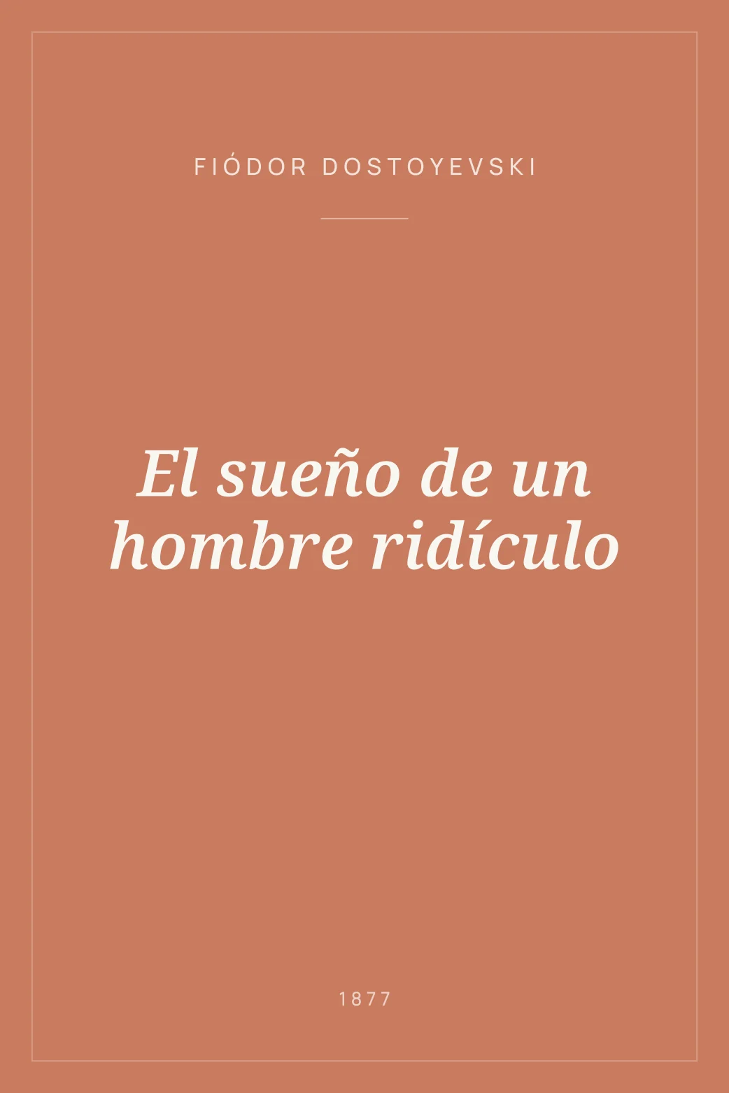 Portada de El sueño de un hombre ridículo