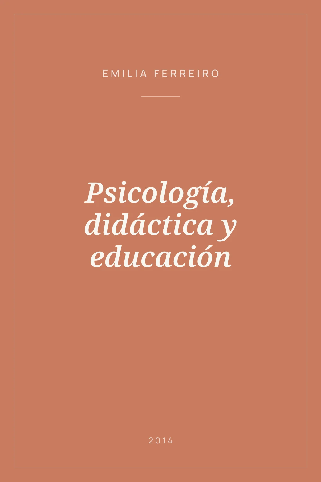 Portada de Psicología, didáctica y educación