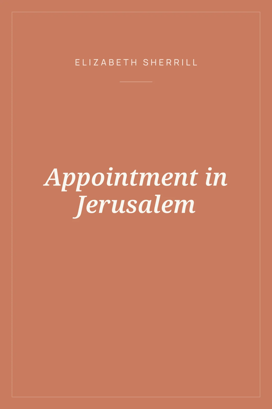 Portada de Appointment in Jerusalem
