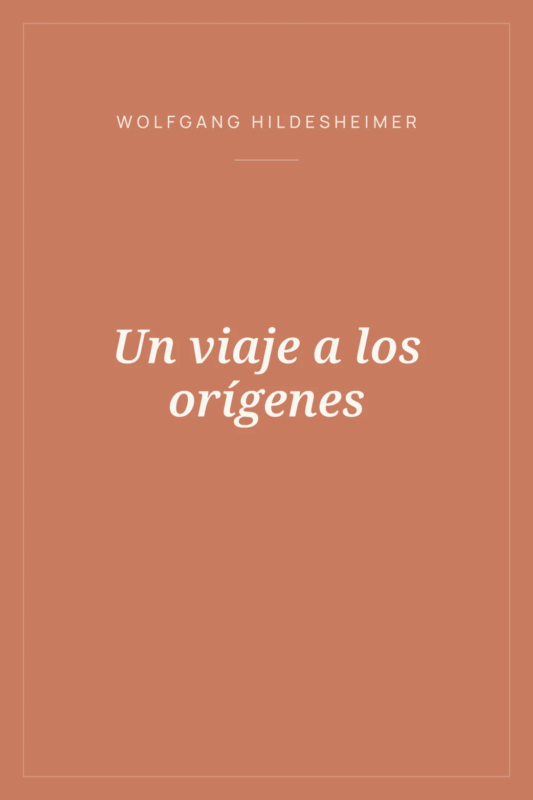 Portada de Un viaje a los orígenes