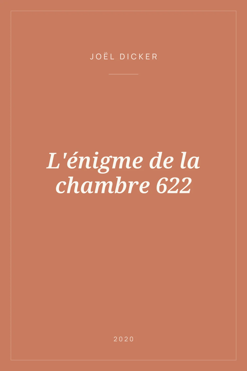Portada de L'énigme de la chambre 622