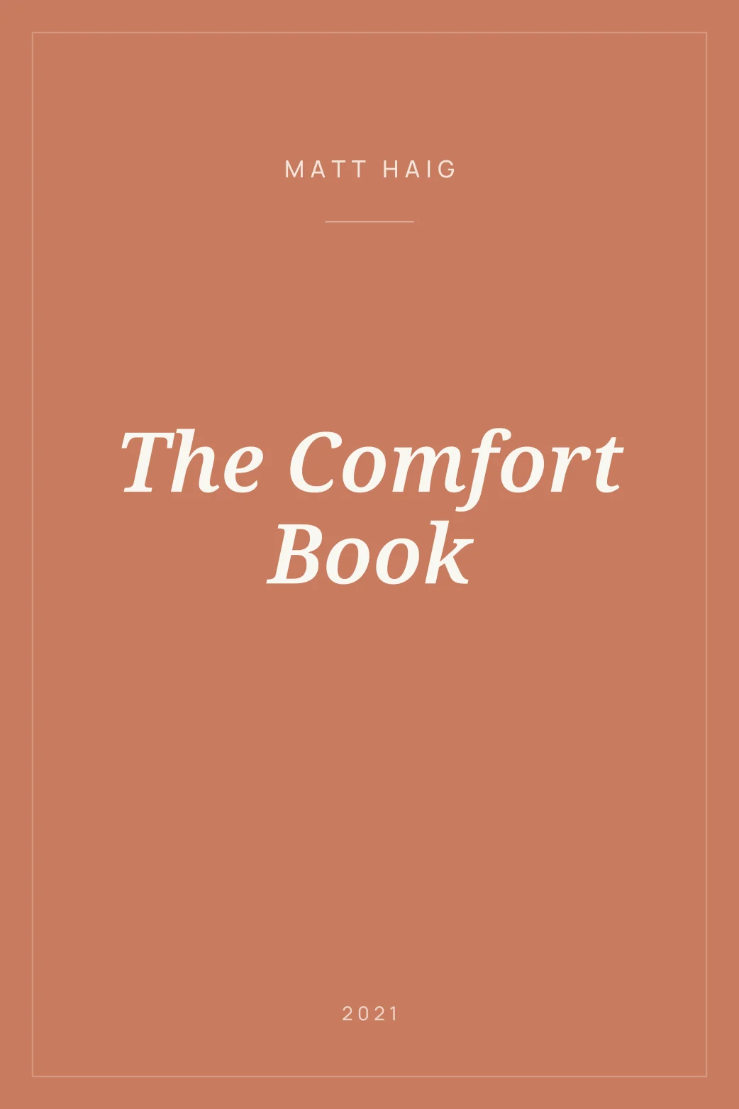 Portada de The Comfort Book