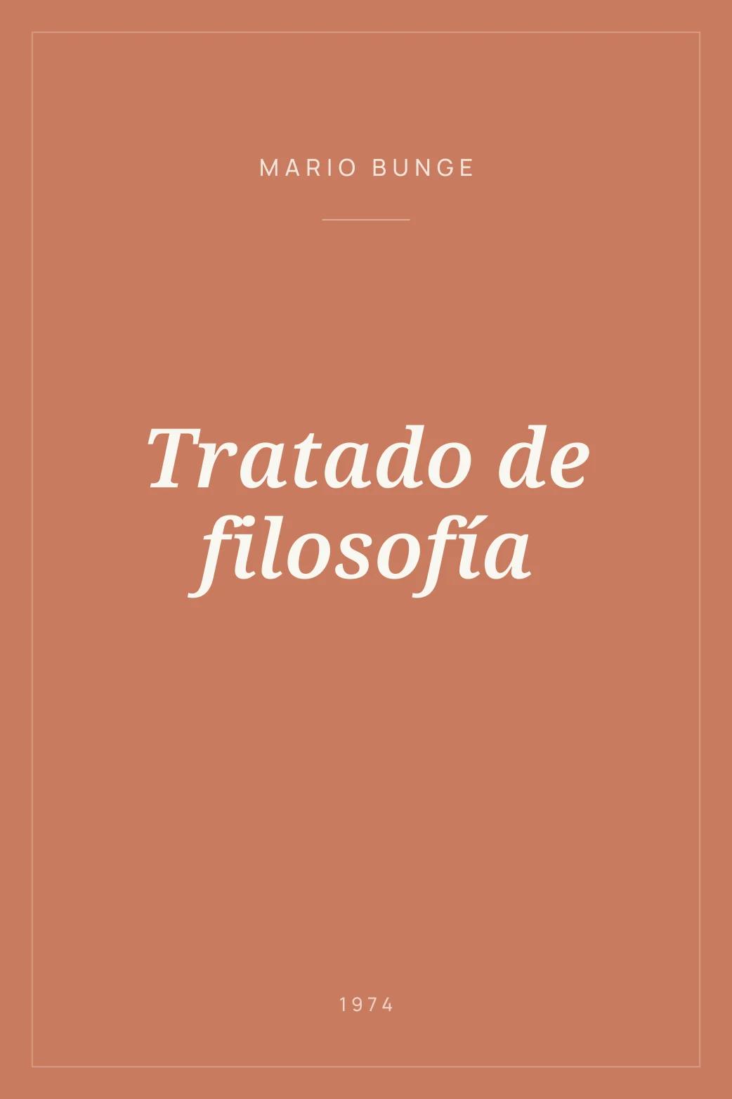Portada de Tratado de filosofía