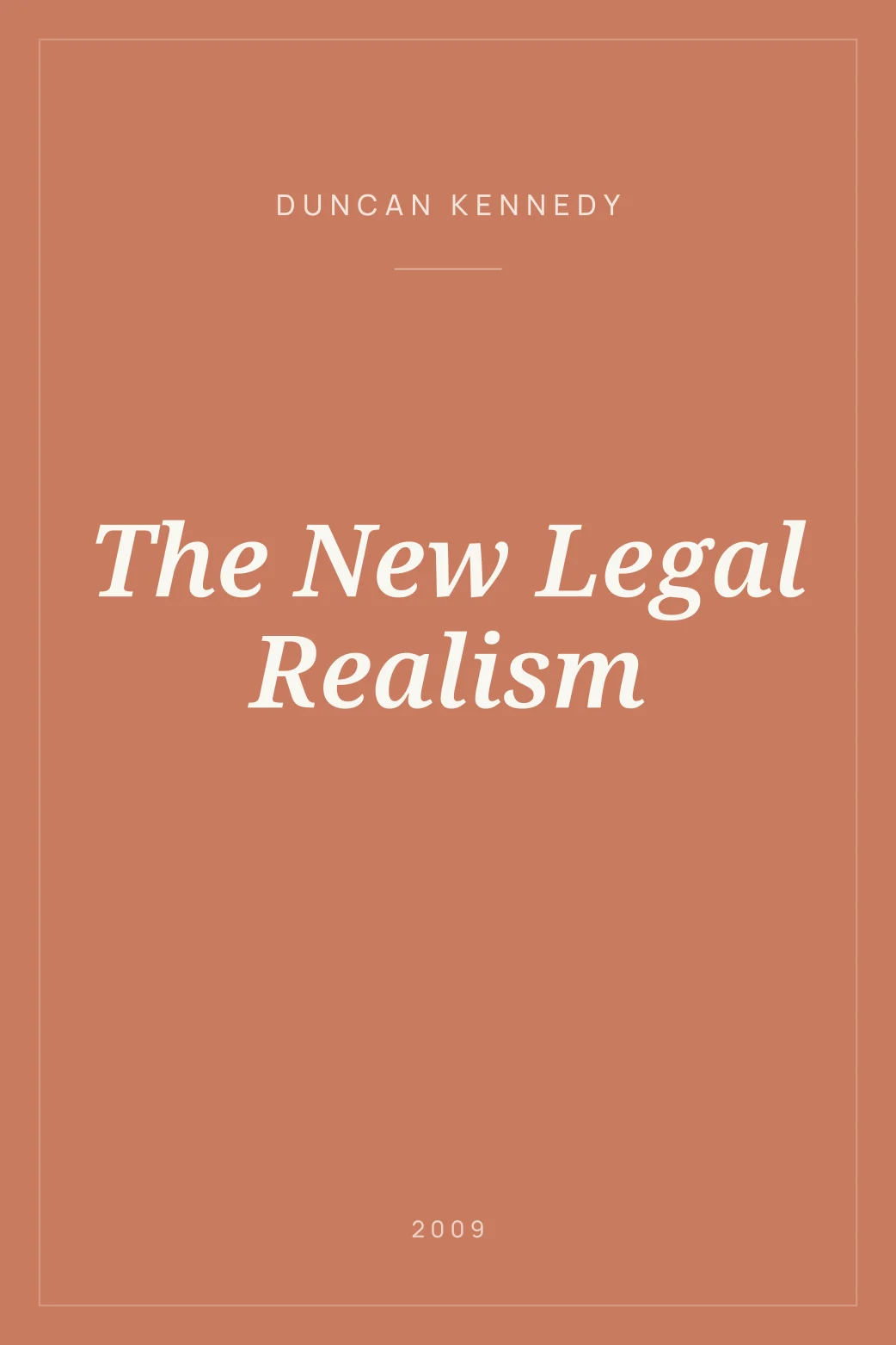 Portada de The New Legal Realism