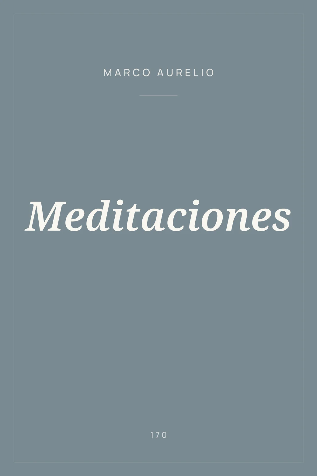 Portada de Meditaciones