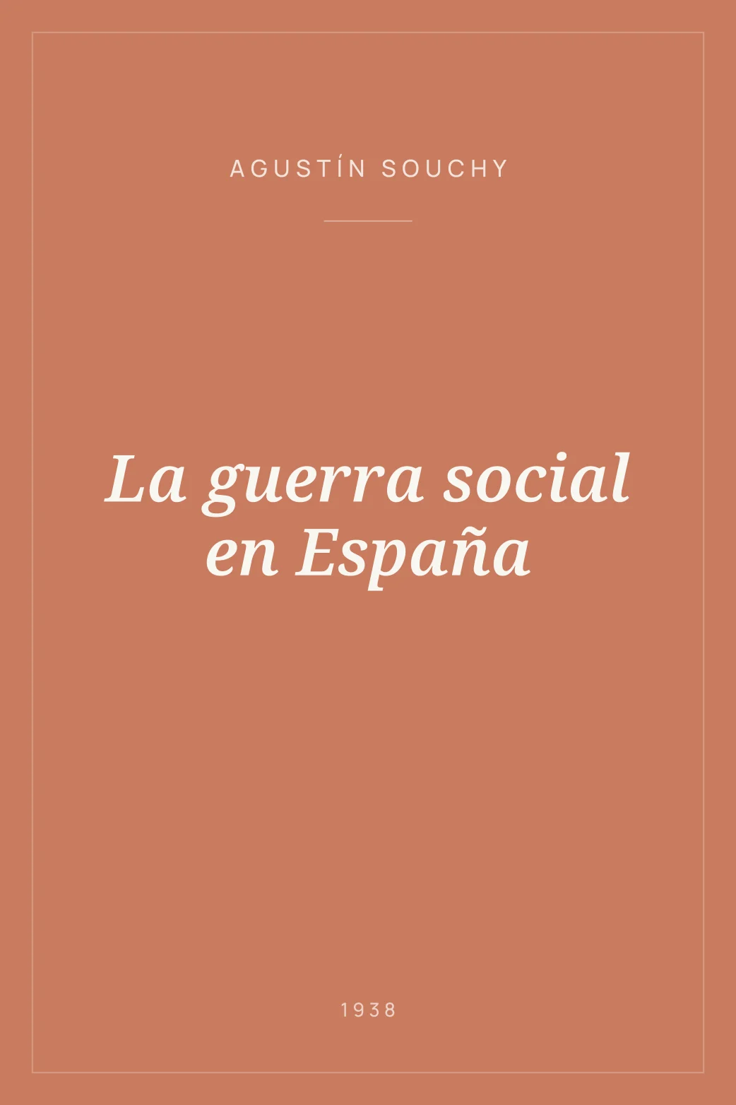 Portada de La guerra social en España