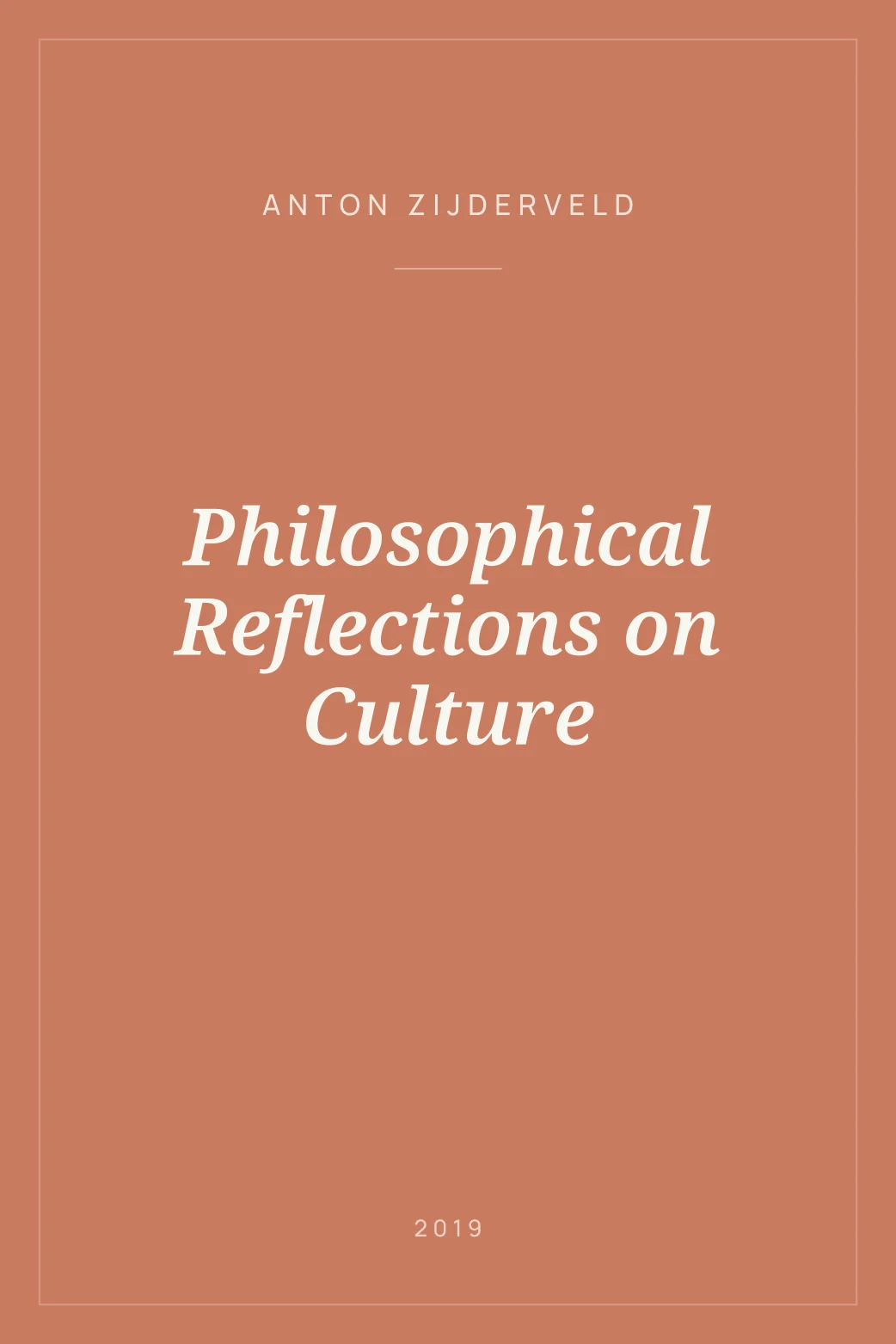 Portada de Philosophical Reflections on Culture