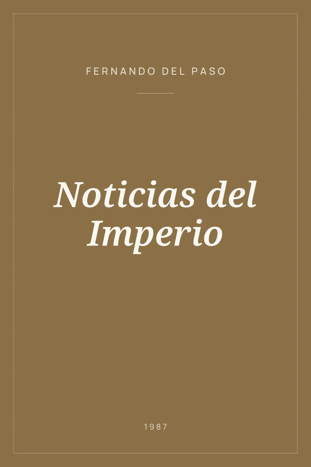 Portada de Noticias del Imperio