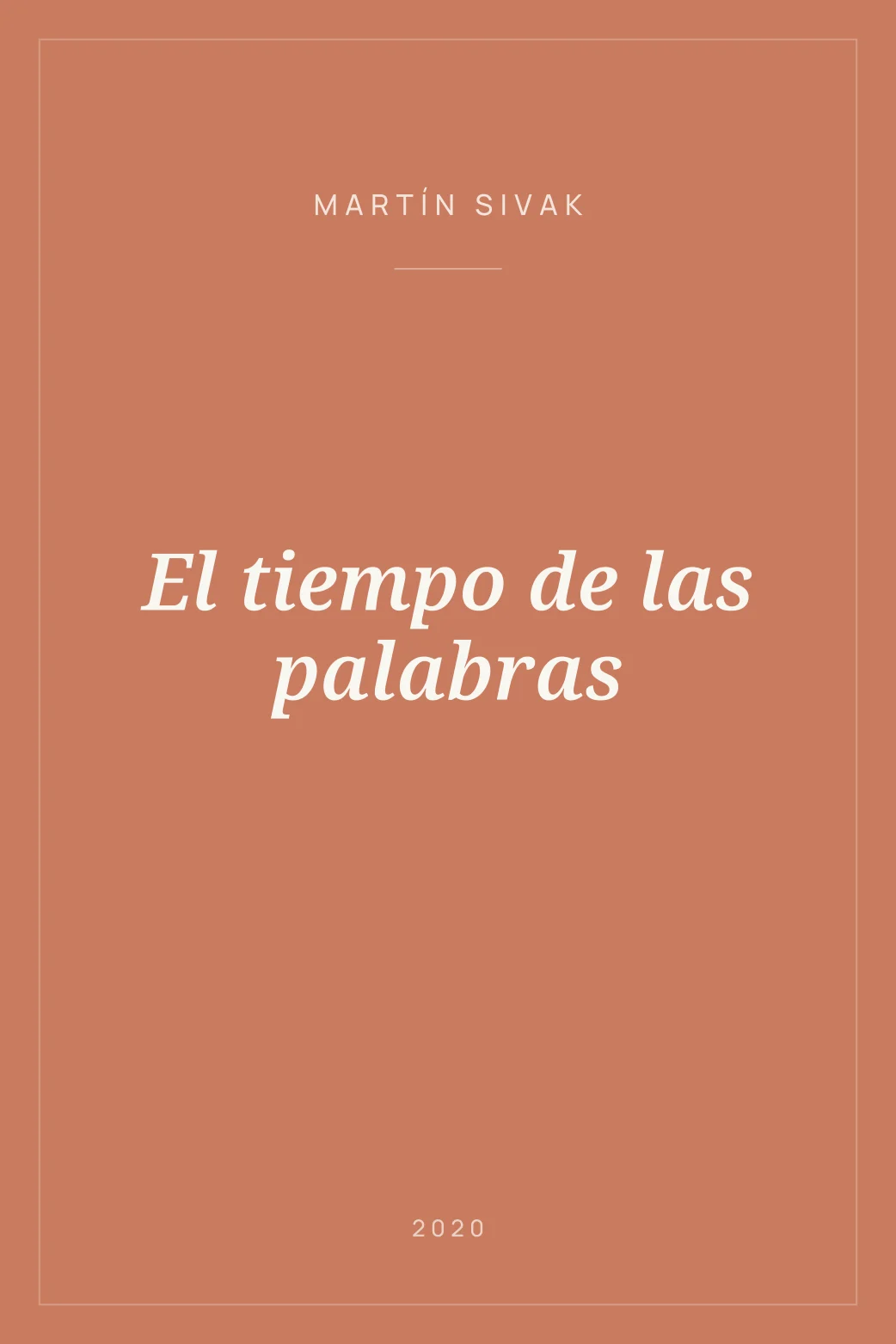 Portada de El tiempo de las palabras