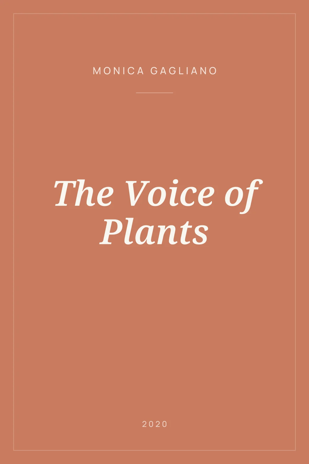 Portada de The Voice of Plants