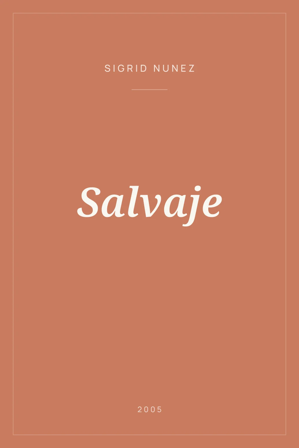 Portada de Salvaje