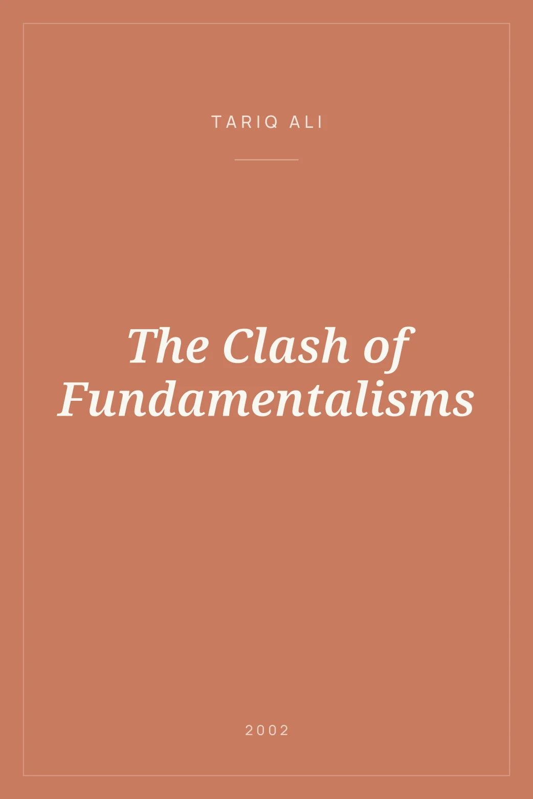 Portada de The Clash of Fundamentalisms