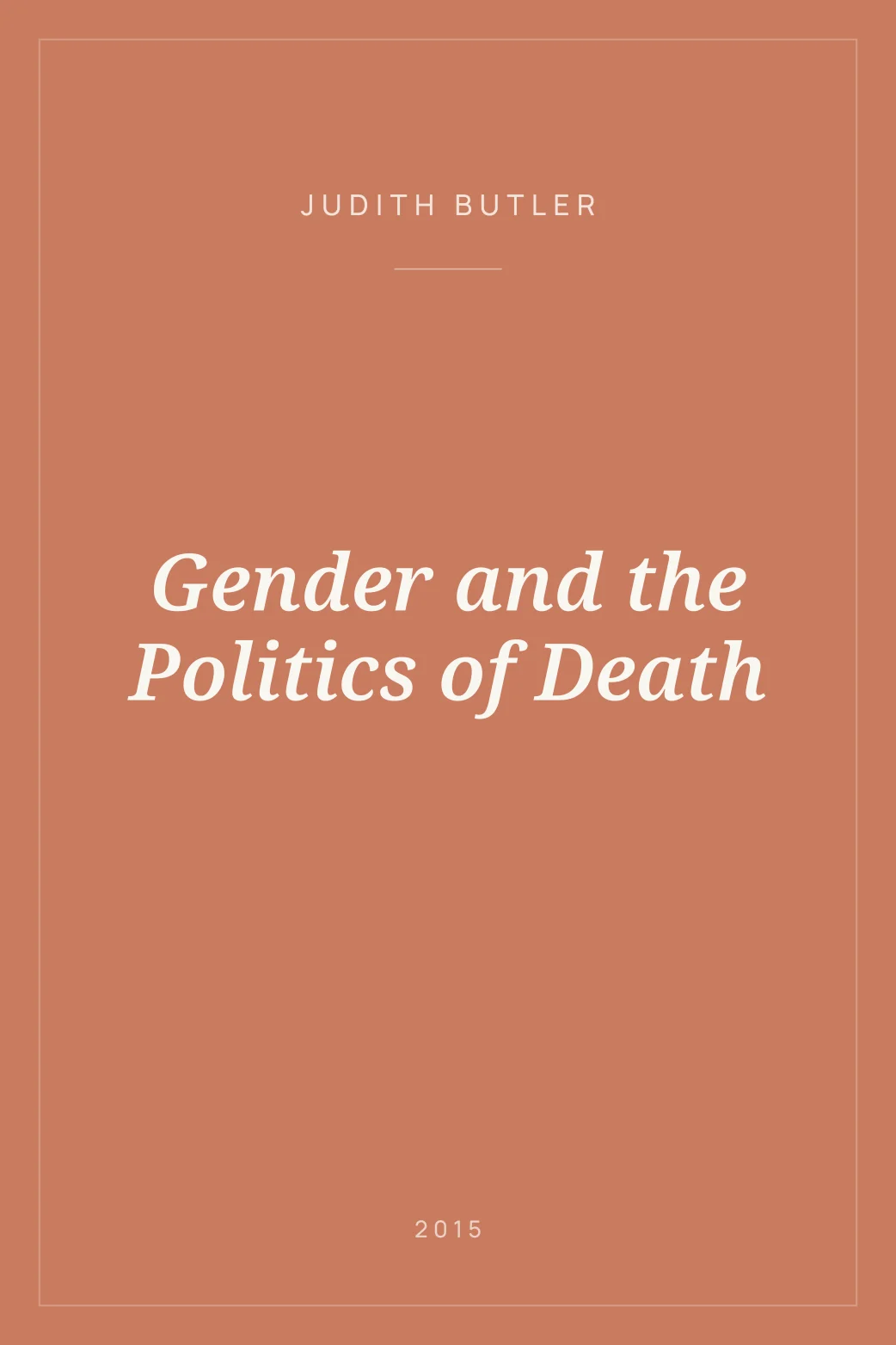 Portada de Gender and the Politics of Death