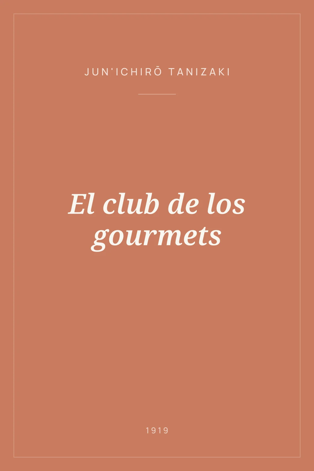 Portada de El club de los gourmets