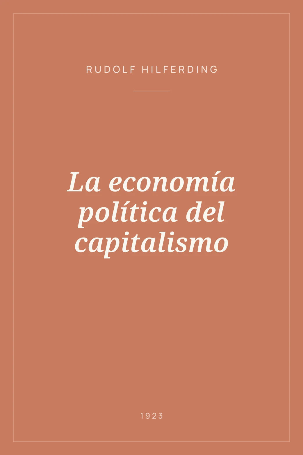 Portada de La economía política del capitalismo
