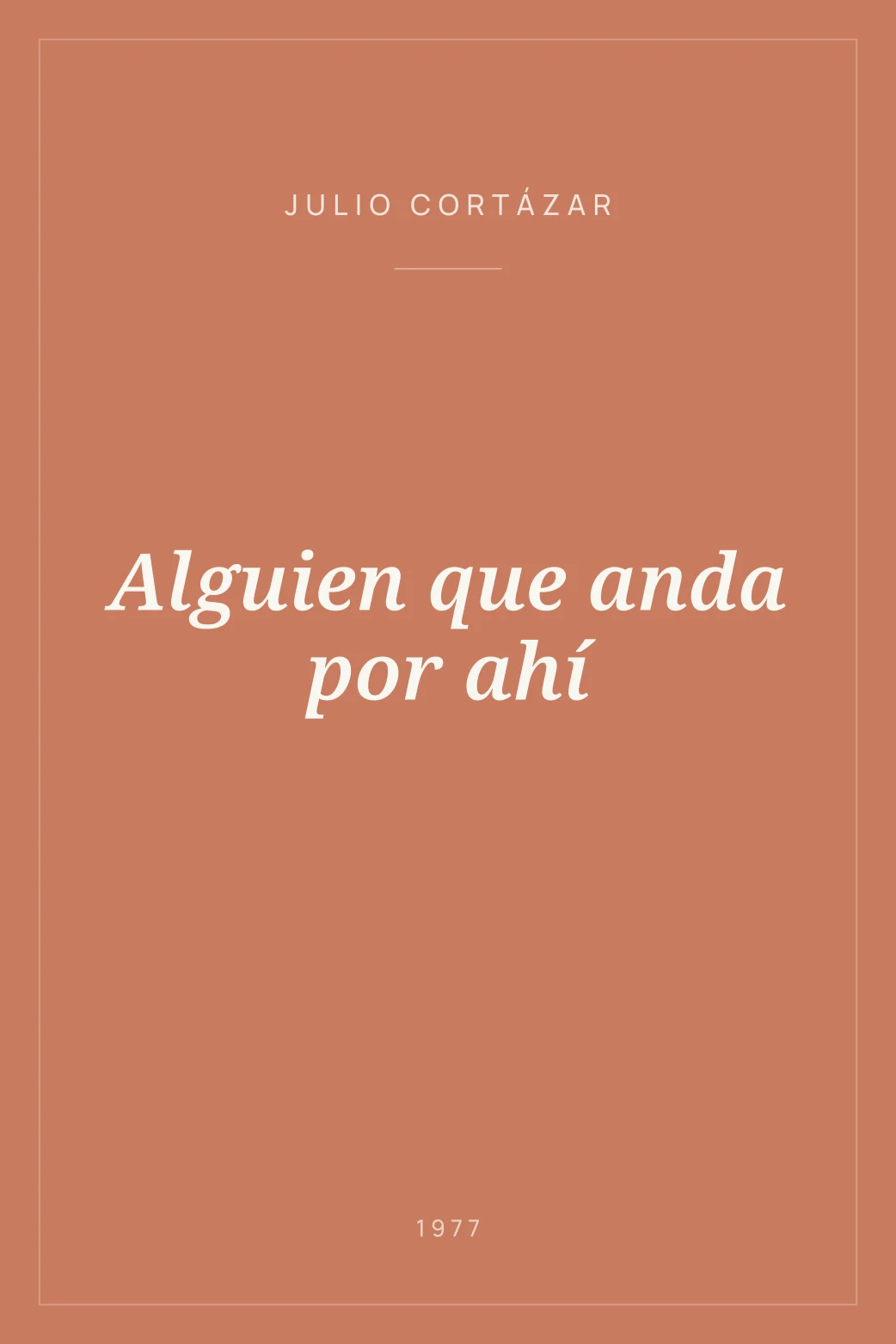 Portada de Alguien que anda por ahí