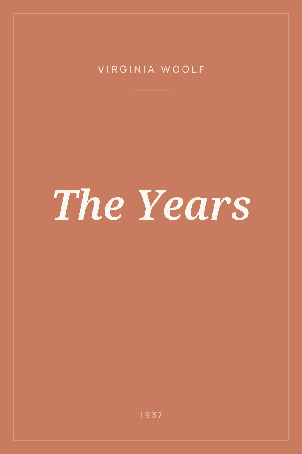Portada de The Years
