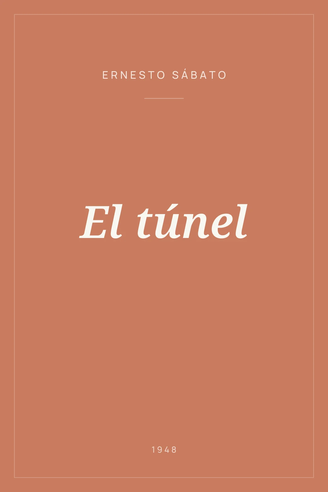 Portada de El túnel