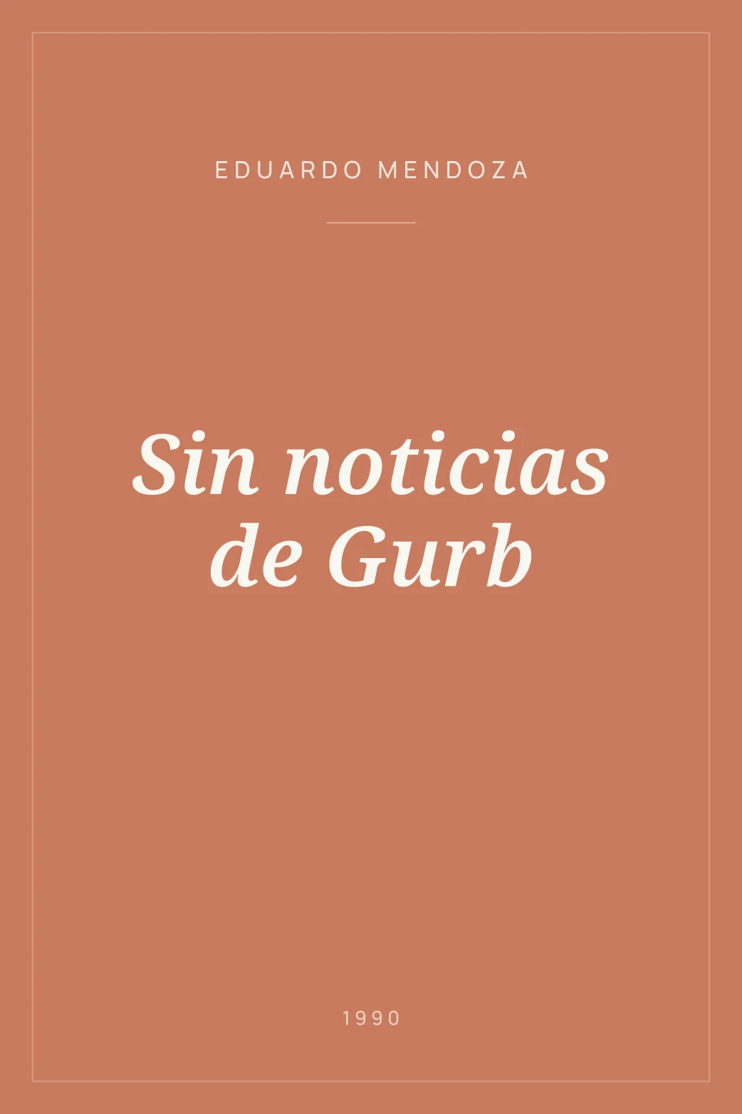 Portada de Sin noticias de Gurb