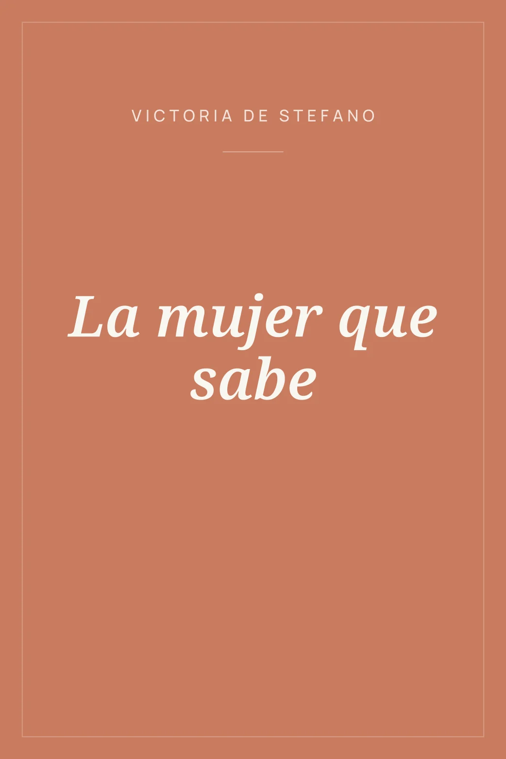 Portada de La mujer que sabe