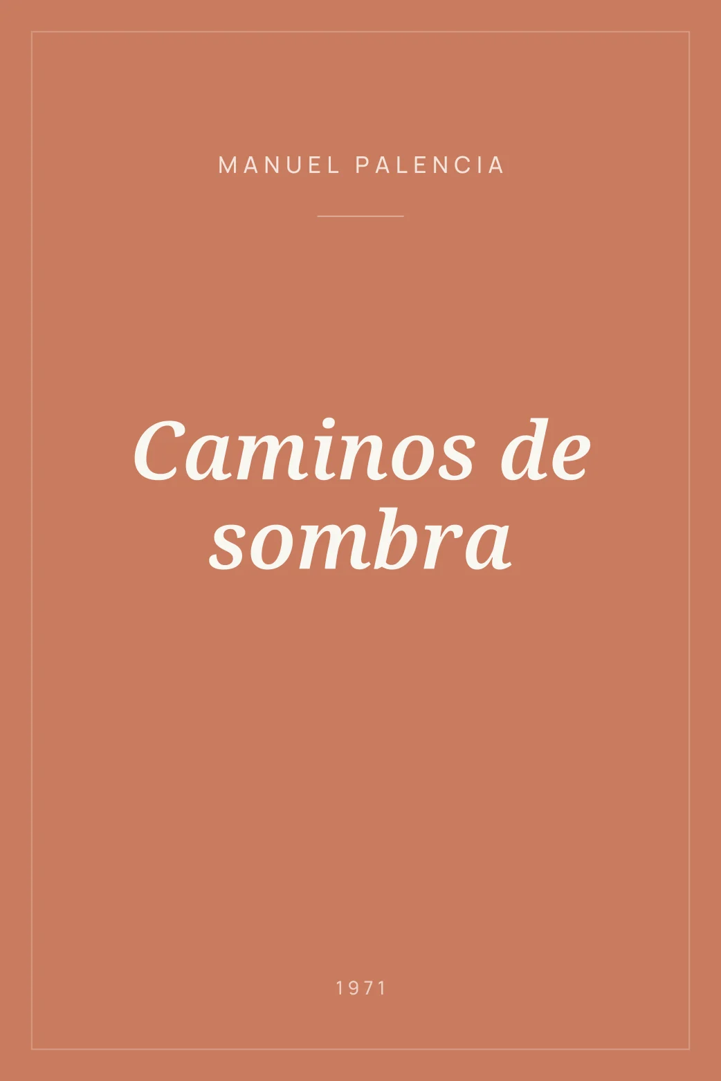 Portada de Caminos de sombra