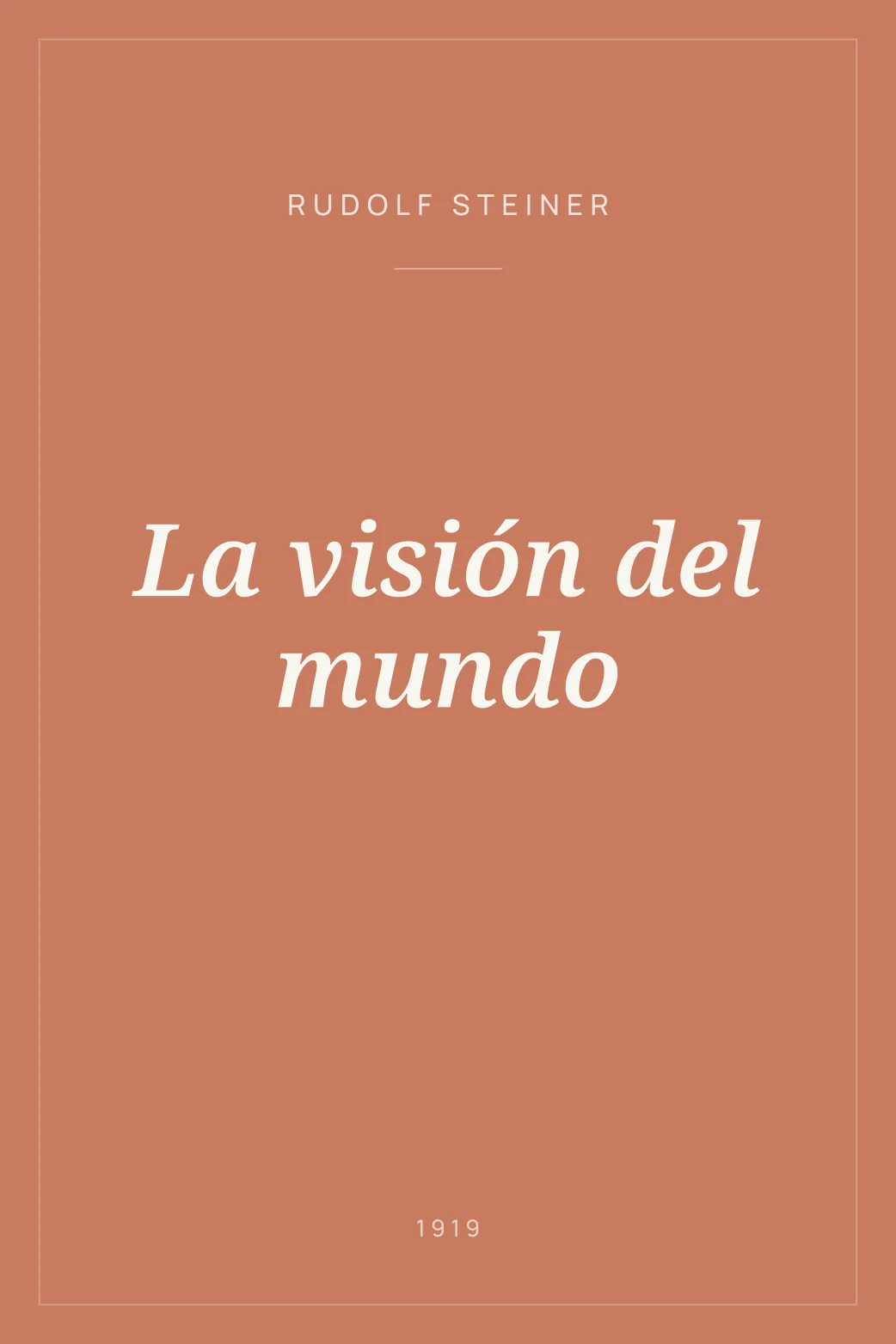 Portada de La visión del mundo