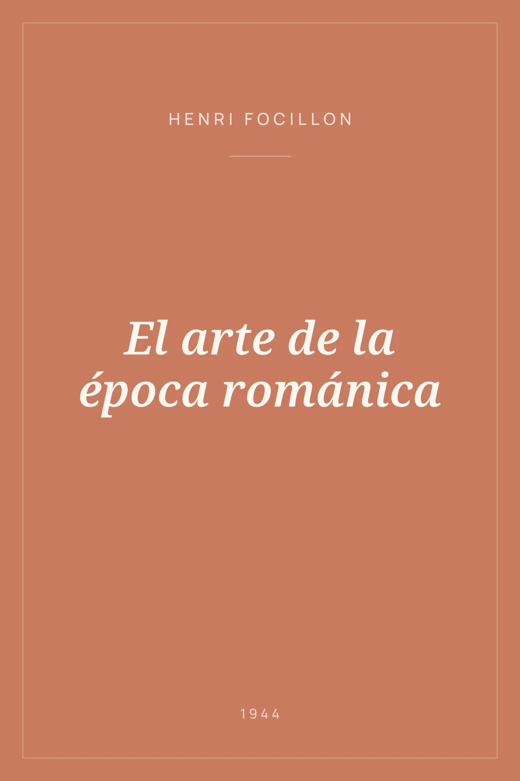 Portada de El arte de la época románica