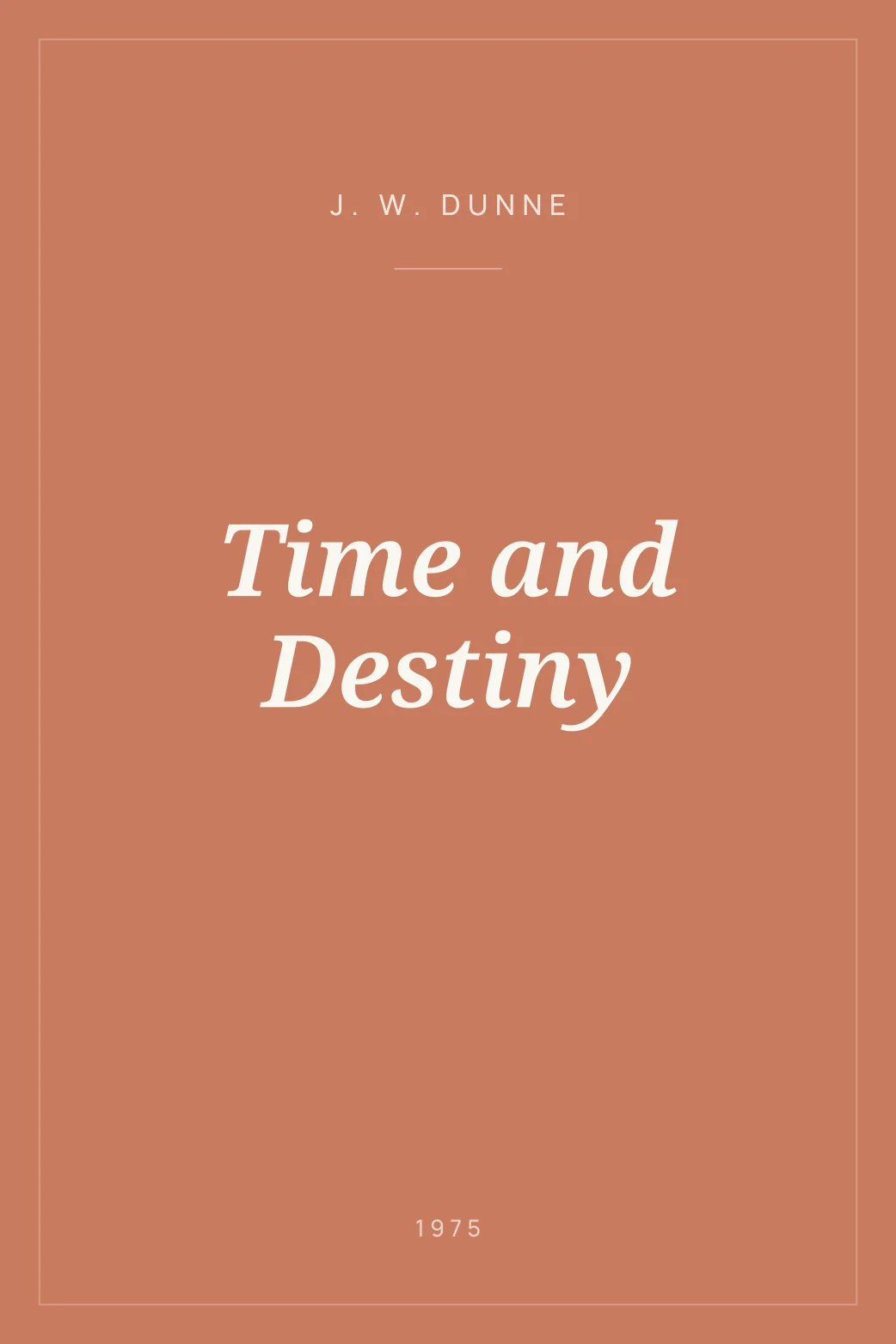 Portada de Time and Destiny