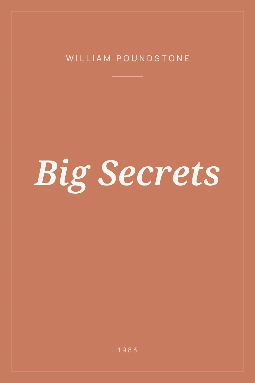 Portada de Big Secrets