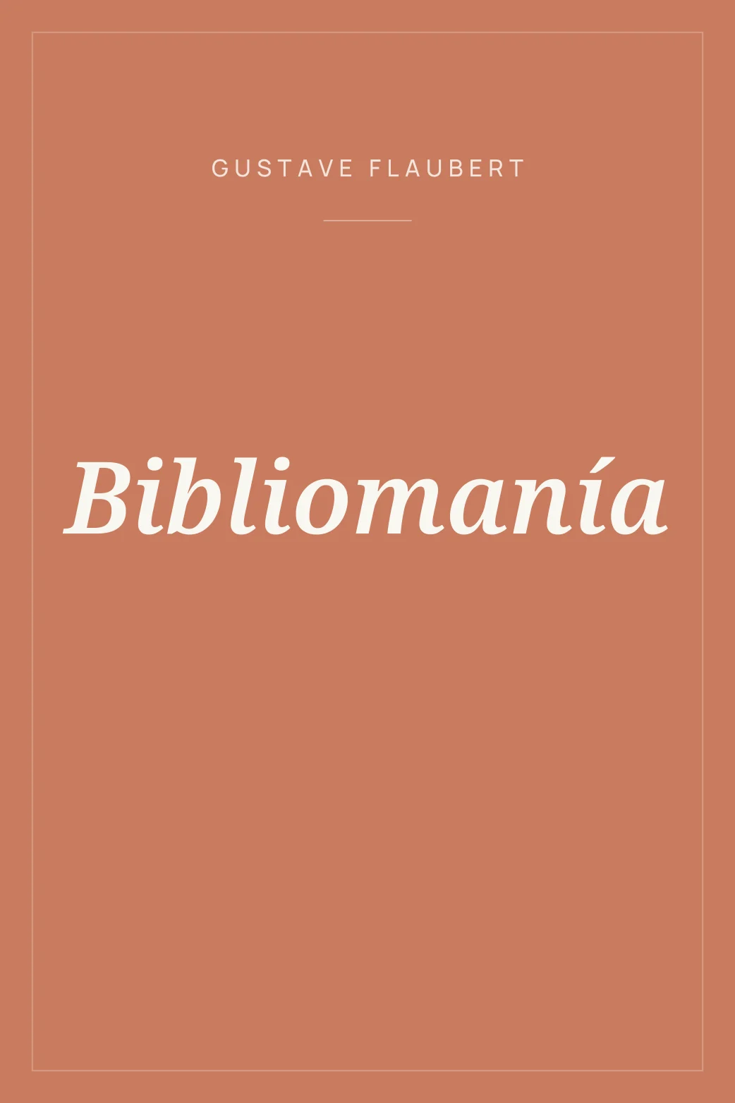 Portada de Bibliomanía