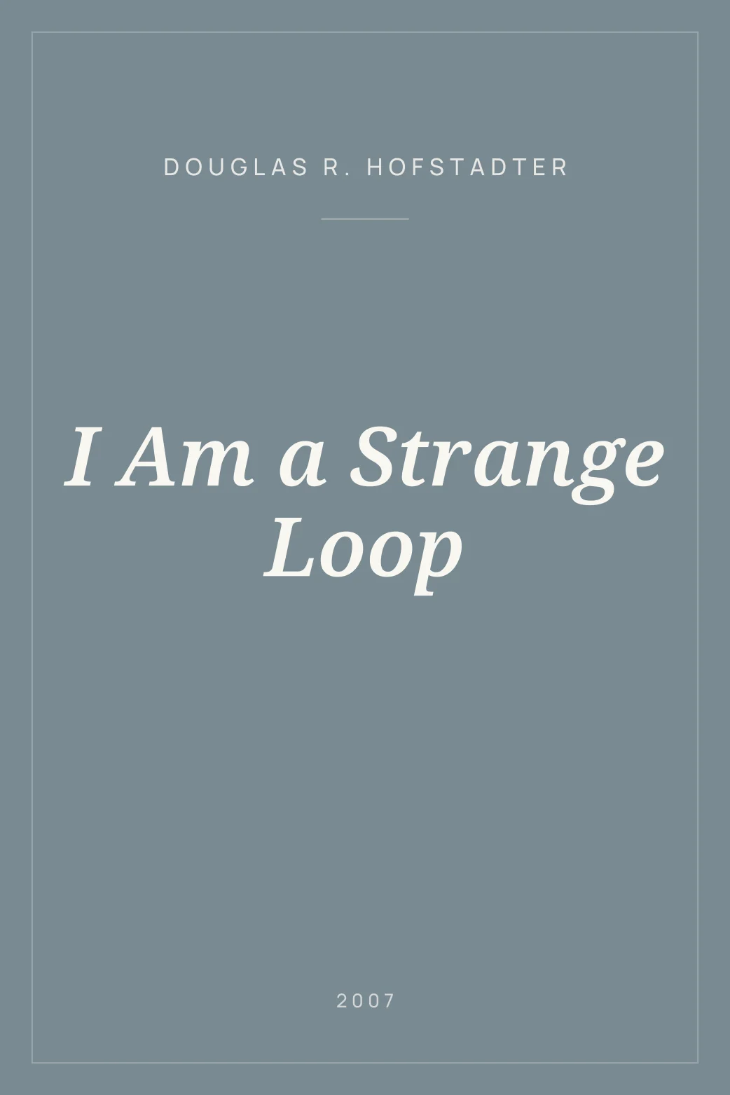 Portada de I Am a Strange Loop