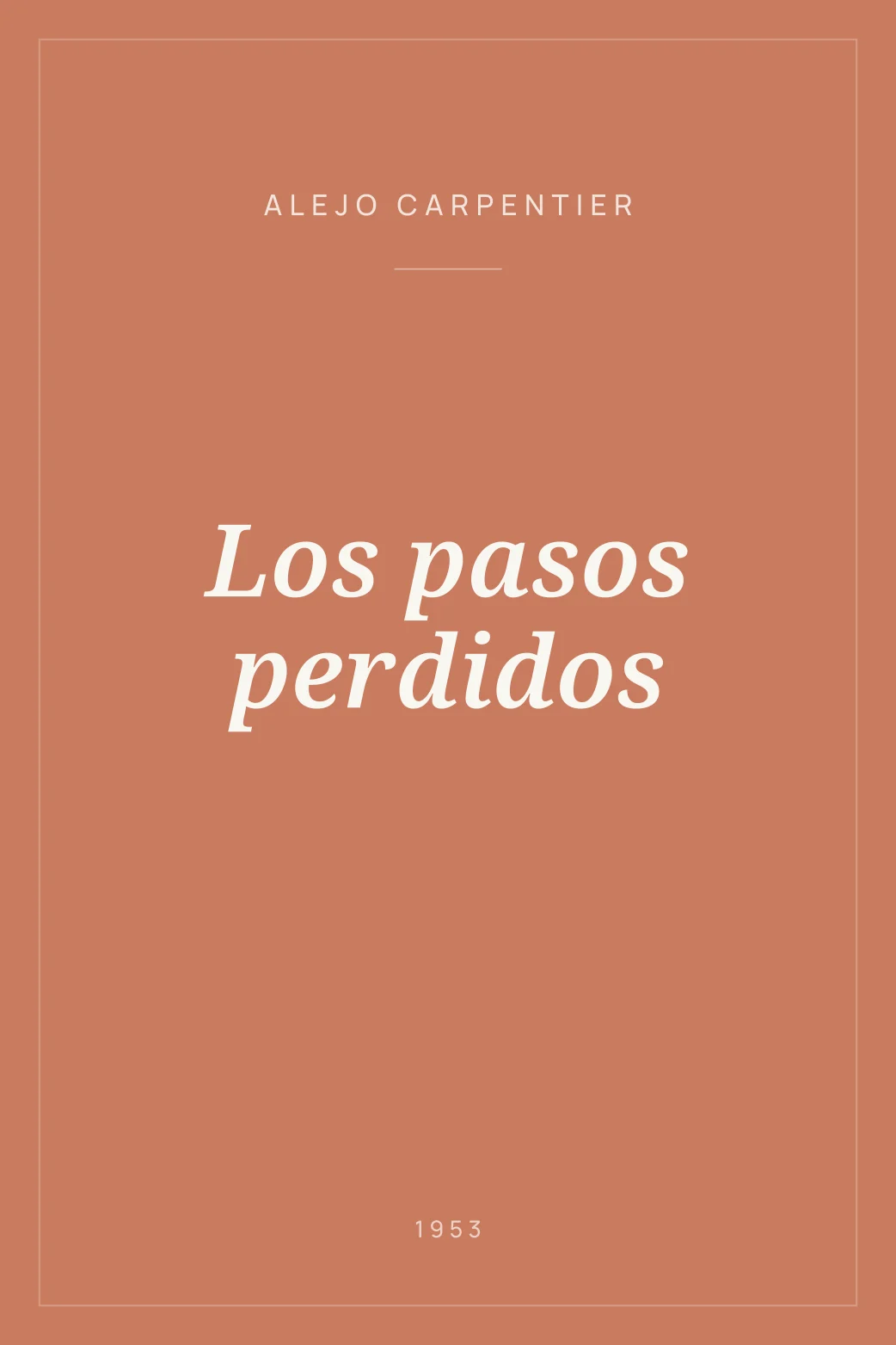 Portada de Los pasos perdidos